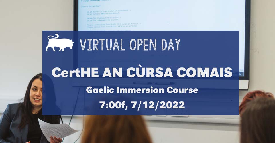 Virtual Open Day - An Cùrsa Comais