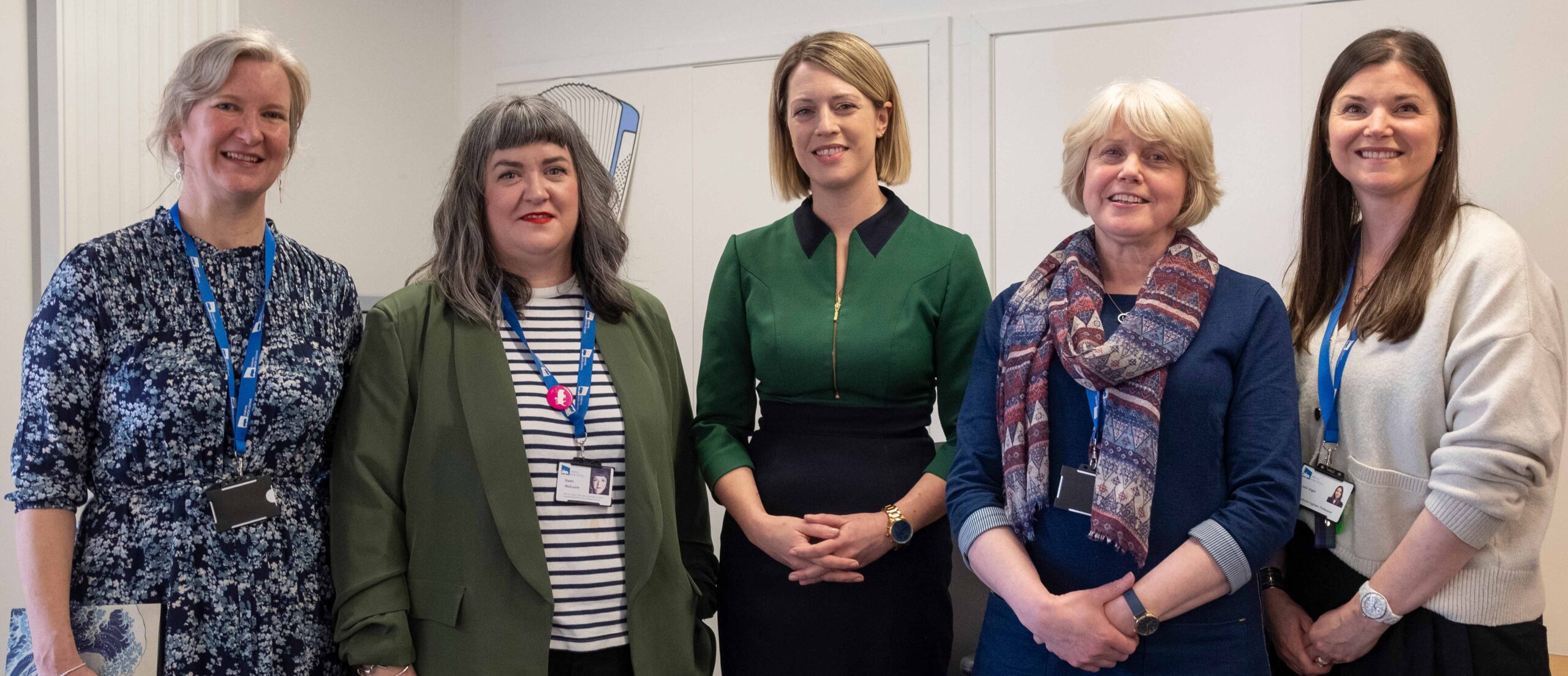 Sgioba Foghlam Thidsearan aig Sabhal Mòr Ostaig le Rùnaire an Fhoghlaim, Jenny Gilruth